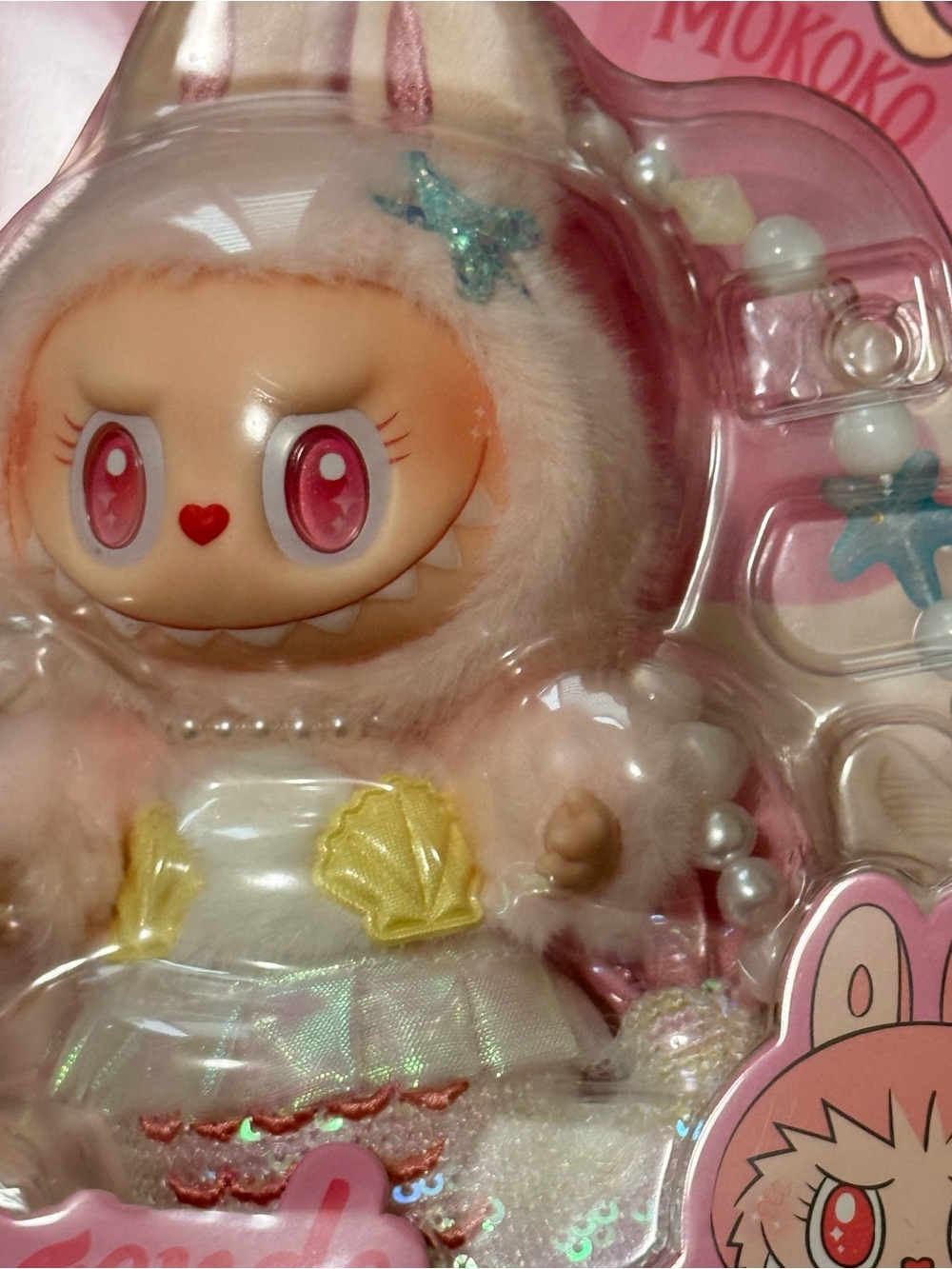 Mokoko The Monsters Labubu Mermaid Collectible plush Pendant - Picture 4 of 4